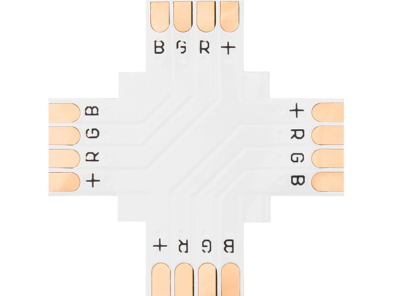 Konektor do taśm LED typu + 10mm RGB zdjęcie 1