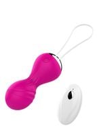 kulki vibrating silicone kegel balls usb 10 function / remote control  pink