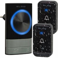 DZWONEK BEZPRZEWODOWY WODOODPORNY IP44 DUŻY ZASIĘG DRZWI FURTKI 2X