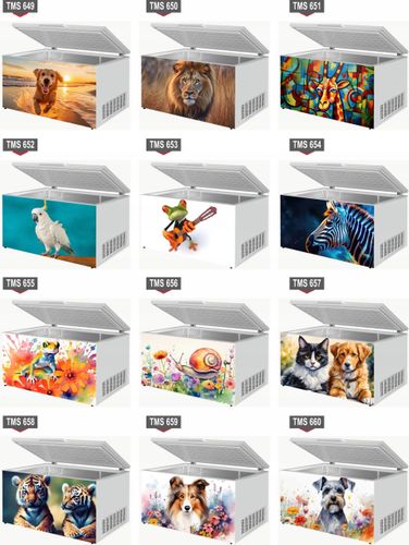 Naklejka samoprzylepna na zamrażarkę zmywarkę pralkę LWY ZWIERZĘTA WZORY na Arena.pl