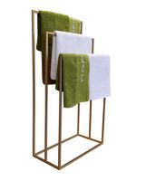 Stojak wieszak III łazienkowy na ręczniki LOFT złoty