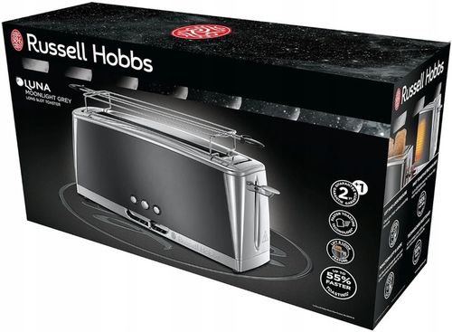 Toster Russell Hobbs Moonlight 23251-56 Tacka Ruszt Podnośnik Szary na Arena.pl