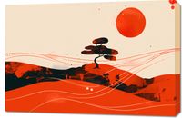 Obraz 90x60cm Czerwone Pustynne Pejzaże