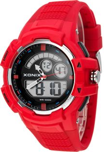 Xonix Męski zegarek sportowy, LCD/LED + Analog, WR 100M, alarm, podświetlenie, antyalergiczny