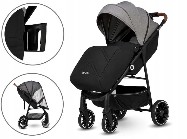 Wózek Spacerowy Lekki Lionelo Alexia Duże Koła zdjęcie 9