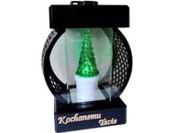 TATA TACIE ZNICZ LAMPION KOŁO RTN GŁADKI CZARNY+CHOINKA LED