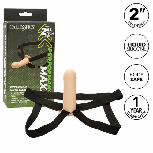 calexotics performance maxx system z uprzężą, jasny silikon 16 cm na Arena.pl