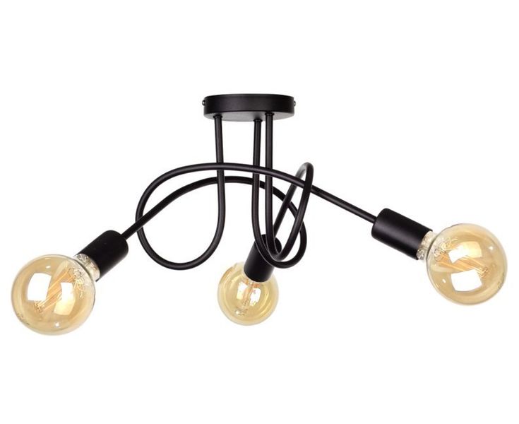 Lampa sufitowa 3xE27 RUMBA BLACK zdjęcie 1
