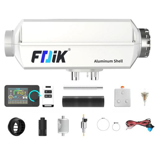 Ogrzewanie postojowe 12V 24V 5kW Bluetooth LCD FDIK nagrzewnica z pilotem na Arena.pl