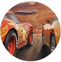 Opłatek na tort Urodziny Cars Auta Samochody Zig Zag Mcqueen