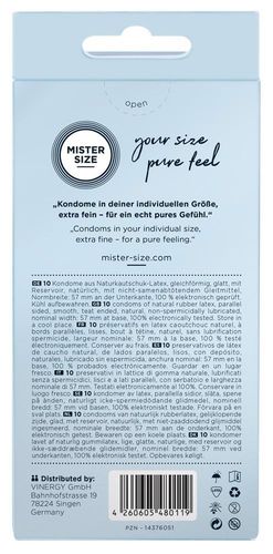 Mister Size 57Mm Pack Of 10 na Arena.pl