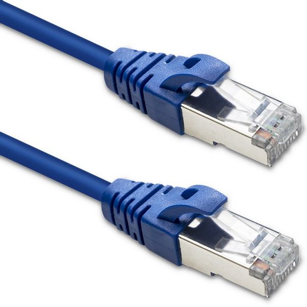 Qoltec Kabel Patchcord FTP CAT6 2x RJ-45 1m High speed Gold Ekranowany zdjęcie 1