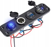 WOLTOMIERZ MIERNIK ŁADOWARKA USB GNIAZDO 12V WŁĄCZ