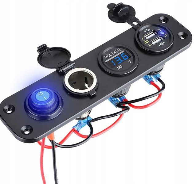 WOLTOMIERZ MIERNIK ŁADOWARKA USB GNIAZDO 12V WŁĄCZ zdjęcie 2