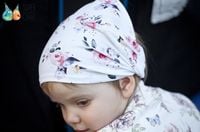 Jamiks BUFANDA chustka dla dziewczynki pudrowe róże 46-48