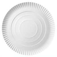 talerz papierowy biały okrągły 26 cm 100 szt.