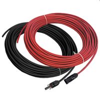 ZESTAW 2x10m KABLI SOLARNYCH 6mm2 + KONEKTORY