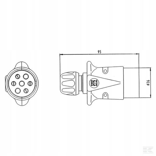 Wtyczka 7-Biegunowa 6-24V Aluminiowa na Arena.pl