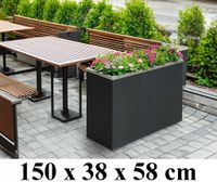 Donica z ocynkowanej blachy malowanej proszkowo ze styropianem 150x38x58