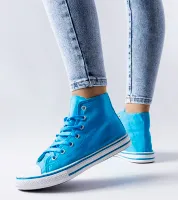 Niebieskie trampki za kostkę Alaine 36