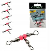 Krętliki Krętlik potrójny wędkarski ProFL 10x12 |5 szt Anty splątanie żyłki