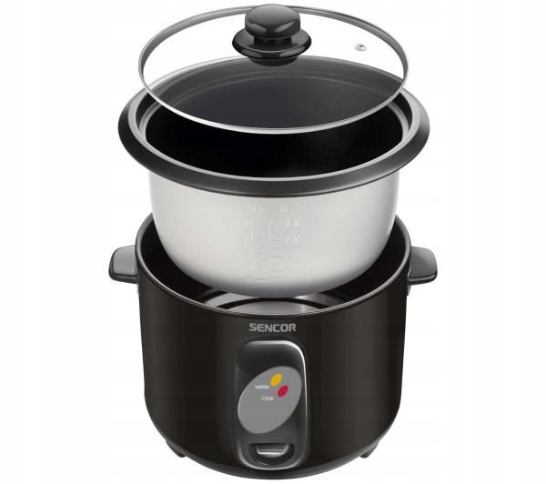 Ryżowar Sencor SRM 1001BK Garnek elektryczny 400W 1L Czarny zdjęcie 2