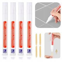 4X Biały marker do fug wodoodporny do renowacji
