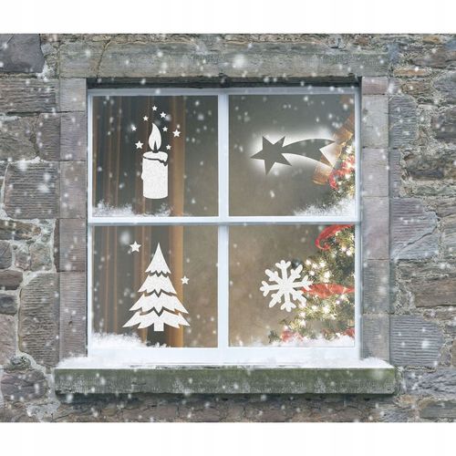 SZABLONY ŚWIĄTECZNE DO SZTUCZNEGO ŚNIEGU DEKORACJA NA ŚWIĘTA 10 wzorów na Arena.pl