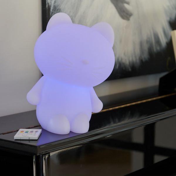 BIGBEN LUMINUS LAMPKA NOCNA LED Z BEZPRZEWODOWYM GŁOŚNIKIEM BLUETOOTH – KOT, 8BBTLSTCAT zdjęcie 4