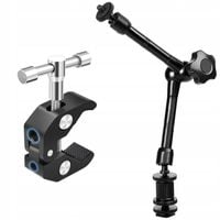 Crab Clamp Magic Arm Zacisk Studyjny Uniwersalny 1/4 3/8 + Ramię Przegubowe