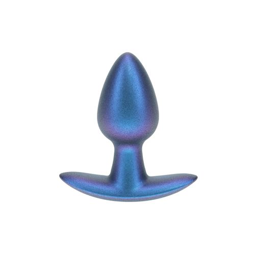 smooth silicone anal plug - small - 2.6 / 6,5 cm - metallic blue na Arena.pl