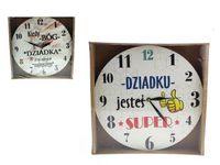 zegar ścienny 30cm DZIADEK