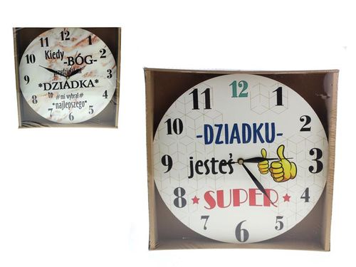 zegar ścienny 30cm DZIADEK na Arena.pl