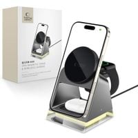 tech-protect qi15w-a43 3in1 magnetic magsafe wireless charger black