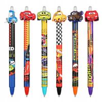 zestaw 6 x długopis wymazywalny auta disney patio coolpack