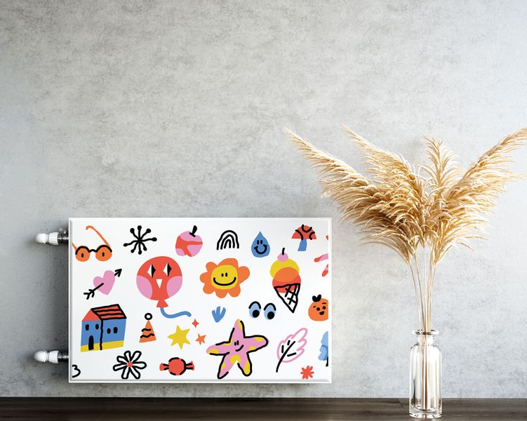 MATA Magnetyczna Na Grzejnik Kolorowe Postacie Komiks 90cm x 60cm zdjęcie 5