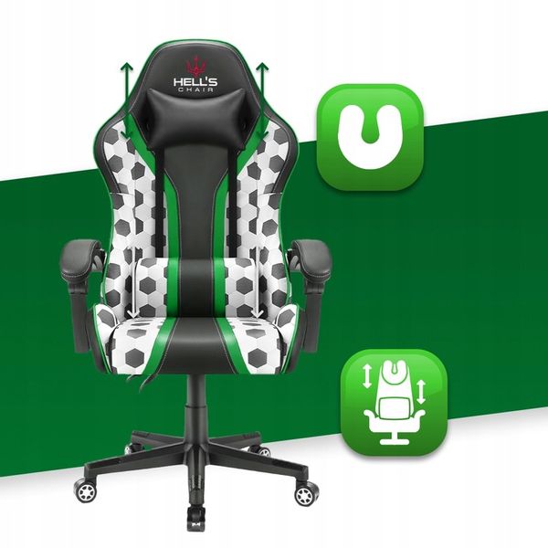 FOTEL GAMINGOWY DLA GRACZA BIUROWY HELL'S zdjęcie 12