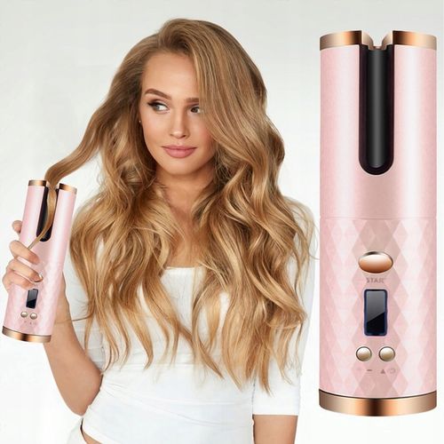 CERAMICZNA Lokówka automatyczna do włosów OBROTOWA fale loki 3000 mAh timer na Arena.pl