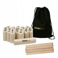 Kręgle fińskie duże z torbą i linią rzutu - najlepsza gra plenerowa - Haft!