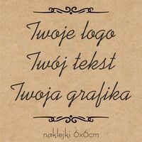 Naklejki z LOGO firmy ETYKIETY REKLAMOWE z twoim nadrukiem 6x6 cm 100 szt