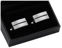 STALOWE SPINKI + PUDEŁKO Metalowa Spinka do Mankietów Koszuli Męska d6-12