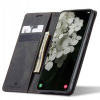 ETUI Z KLAPKĄ DO GALAXY S22 PLUS SKÓRZANE PORTFEL POKROWIEC + SZKŁO