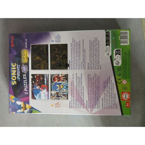 Zestaw 2 Puzzli Educa Neon Sonic 100 Części na Arena.pl