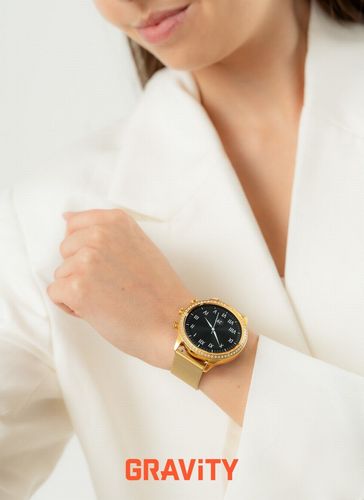 smartwatch gravity złoty pasek i bransoleta gt5-2 na Arena.pl
