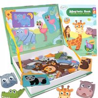 UKŁADANKA MAGNETYCZNA PUZZLE MAGNETYCZNE EDUKACYJNE ZWIERZĘTA MONTESSORI