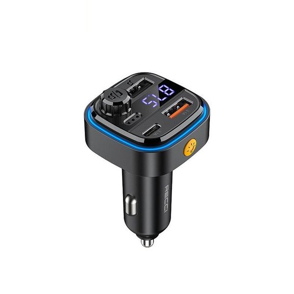 TRANSMITER SAMOCHODOWY FM BLUETOOTH LED USB i USB-C QC 3.1A RECCI zdjęcie 14