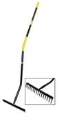 grabie ergo wzmacniane 16 zębne ,  metalowy trzonek - g-200-0402
