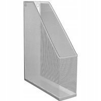 POJEMNIK NA CZASOPISMA DOKUMENTY SIATKA SREBRNY TRES