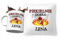 Zestaw Dla Leny Poduszka + Kubek Na Prezent Z Nadrukiem Ze Zdjęciem