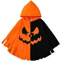 Płaszcz na Halloween Dynia Nietoperz Pomarańczowy
